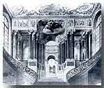 Décor du vestibule de l'hôtel de ville de Nancy, par A. JOLY, dessin de FONTAINE, reproduit dans "le Pays Lorrain", 1996, n°4. Bibliothèque Municipale de Nancy