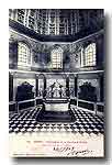 Carte postale ancienne - Vue intérieure de la chapelle ronde